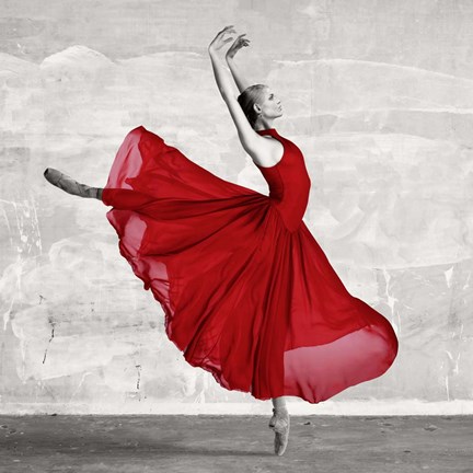 Ballerina in Red (detail) Art by Haute Photo Collection at FramedArt.com
