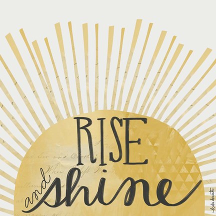 Framed Rise and Shine Print