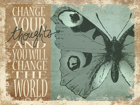 Framed Change Your Thoughts Print