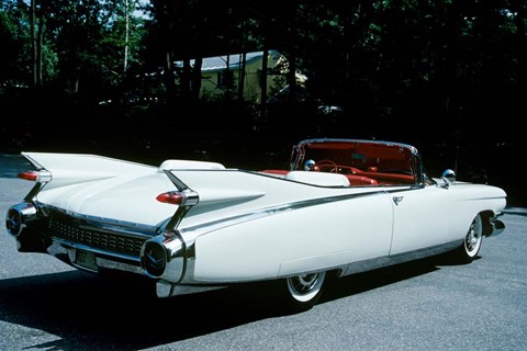 Framed 1959 El Dorado Biarritz Cadillac Convertible Print