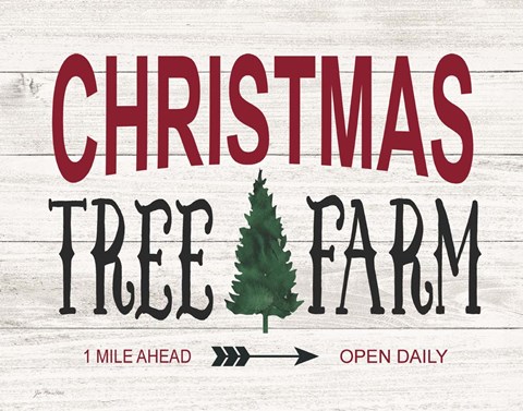 Framed Christmas Tree Farm Print