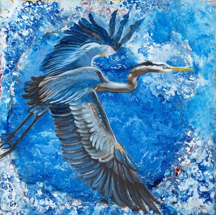 Blue Heron Art by Cecile Broz at FramedArt.com