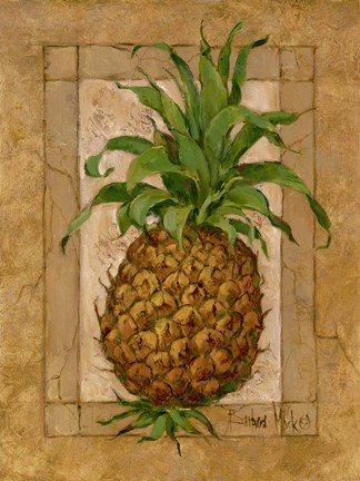 Framed Pineapple Pizzazz I Print