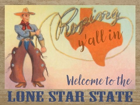 Framed Lone Star State Print