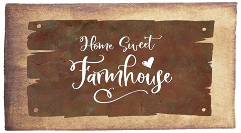 Framed Home Sweet Farmhouse Print