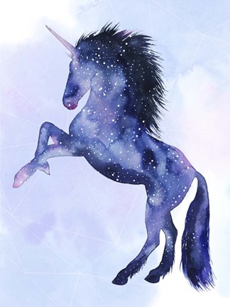 Framed Unicorn Universe  IV Print