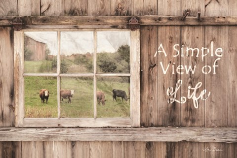 Framed Simple View of Life Print