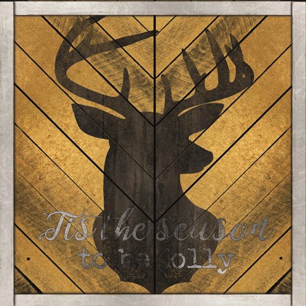 Framed Tis the Season Deer Print