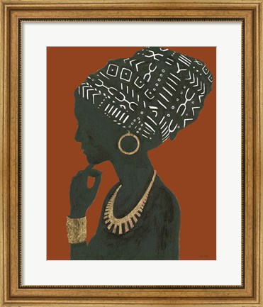 Framed Graceful Majesty II Spice Crop Print