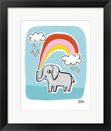 Framed Wild About You Elephant Print