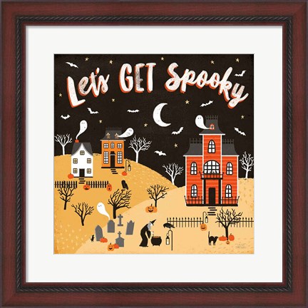 Framed Spooky Village IV Print