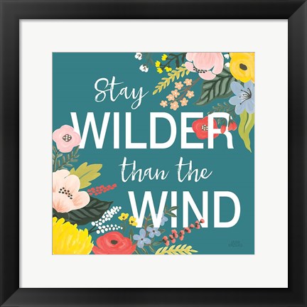 Framed Wild Garden III Print