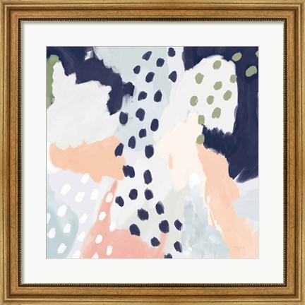 Framed Pastel Life I Crop Print