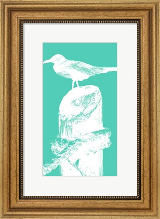 Framed Perching Seabird II Print