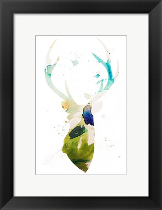 Framed Youthful Deer I Print