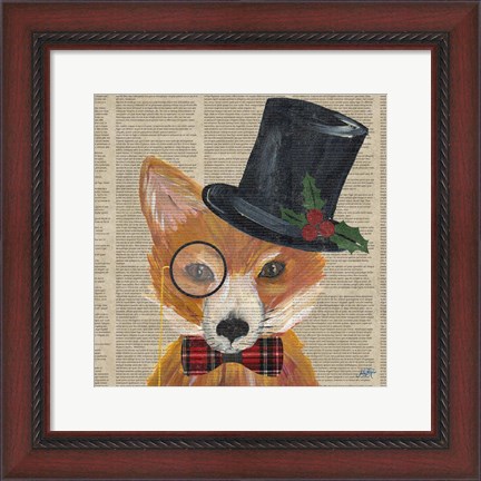 Framed Holiday Animals III Print