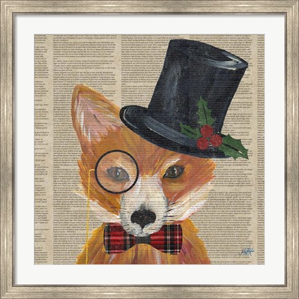 Framed Holiday Animals III Print