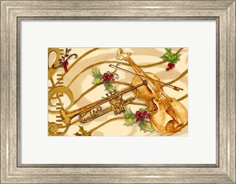 Framed Christmas Music I Print