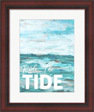 Framed Ride The Tide Print