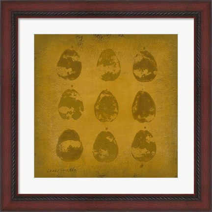 Framed All Lined Up- Pears Print