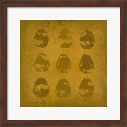 Framed All Lined Up- Pears Print