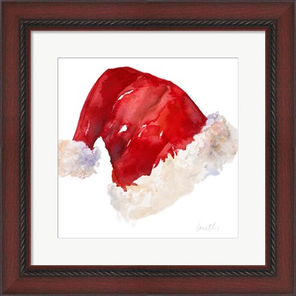 Framed Santa Hat Print