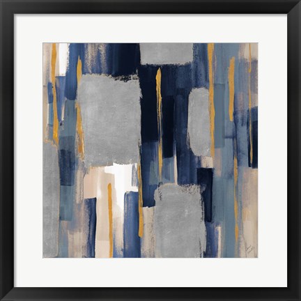 Framed Indigo Woodlands II Print