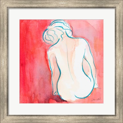 Framed Female Watercolor Figure I Print