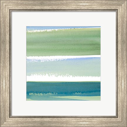 Framed Morning Pasture Square II Print