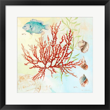 Framed Deep Sea Coral I Print