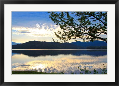 Framed Serene Sunset View Print