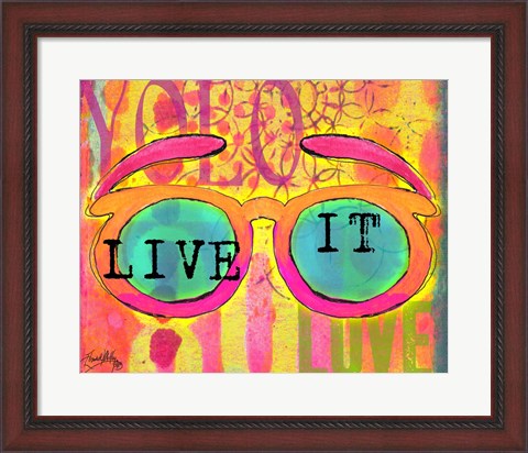 Framed Sunglasses II Print