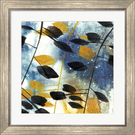 Framed Autumn Leaves I Print