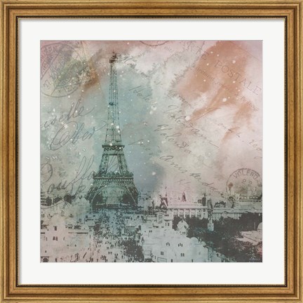 Framed Vintage Europe I Print