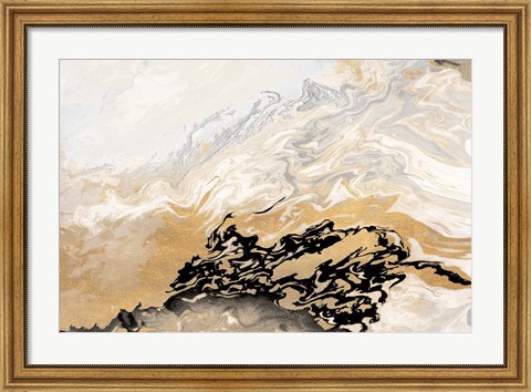 Framed Gold Wave Print