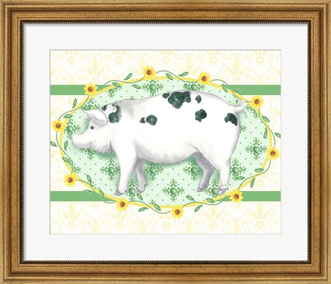 Framed Piggy Wiggy III Print