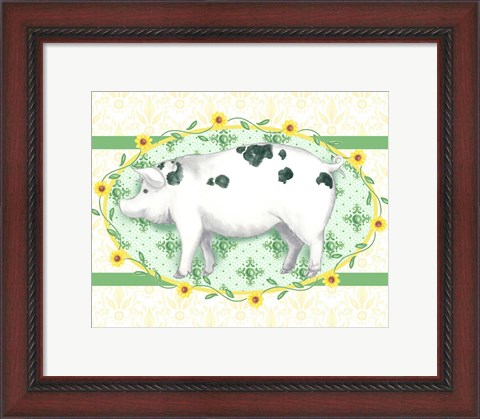 Framed Piggy Wiggy III Print