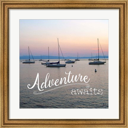 Framed Adventure Awaits Print