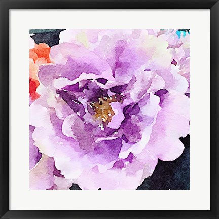 Framed Purple Flower Print