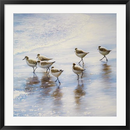 Framed Sand Dancers Square Print