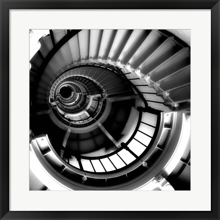 Framed Spiral Staircase Print