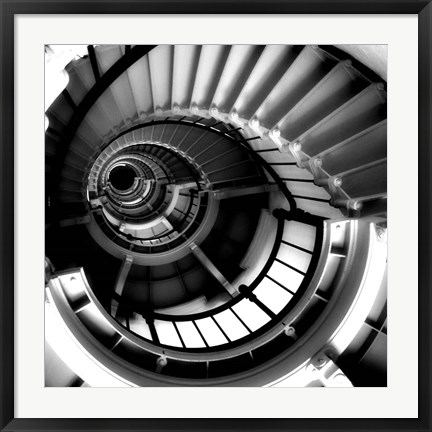 Framed Spiral Staircase Print