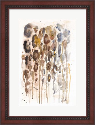 Framed Watercolor Animal Skin I Print