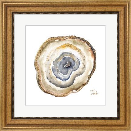 Framed Agate Watercolor I Print