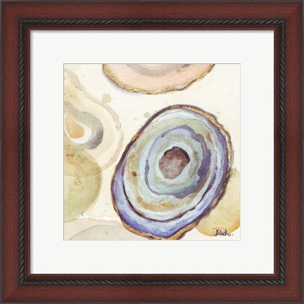 Framed Agates Flying Square II Print