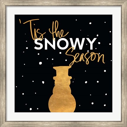 Framed Tis the Snowy Season Print