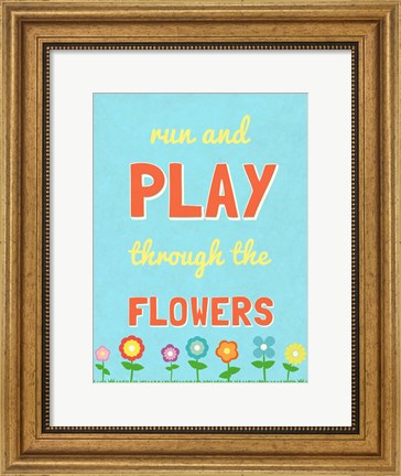 Framed Run and Play Print