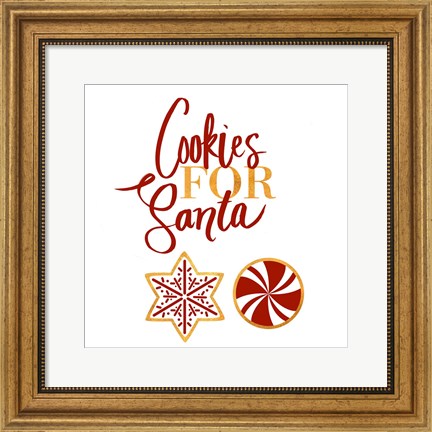 Framed Cookies for Santa Print