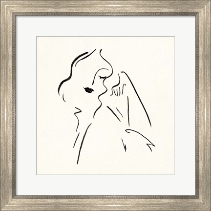 Framed Simple Study II Print