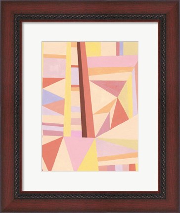 Framed Blush Structure II Print